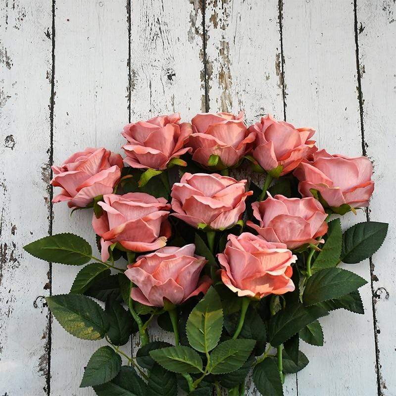 10 Stornfield silk roses