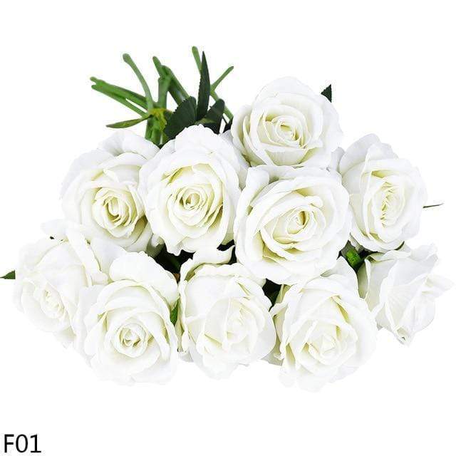10 Stornfield silk roses
