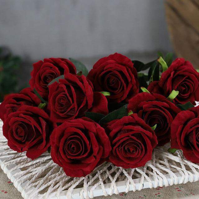 10 Stornfield silk roses
