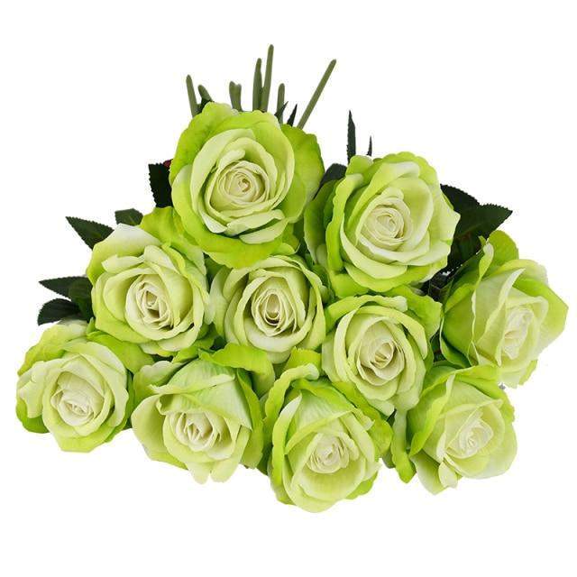 10 Stornfield silk roses