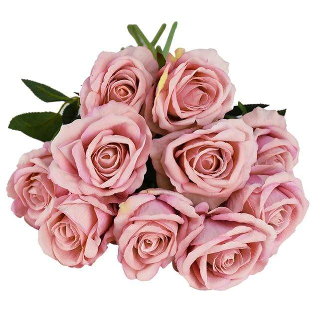 10 Stornfield silk roses