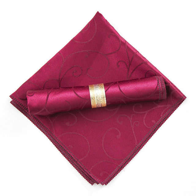 10pcs Polyester Jacquard Table Napkin Dinner Napkins Handkerchiefs | Stornfield