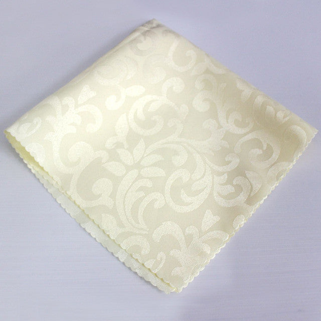 10pcs Polyester Jacquard Table Napkin Dinner Napkins Handkerchiefs | Stornfield