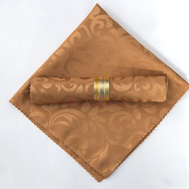 10pcs Polyester Jacquard Table Napkin Dinner Napkins Handkerchiefs | Stornfield