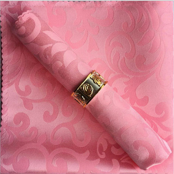 10pcs Polyester Jacquard Table Napkin Dinner Napkins Handkerchiefs | Stornfield