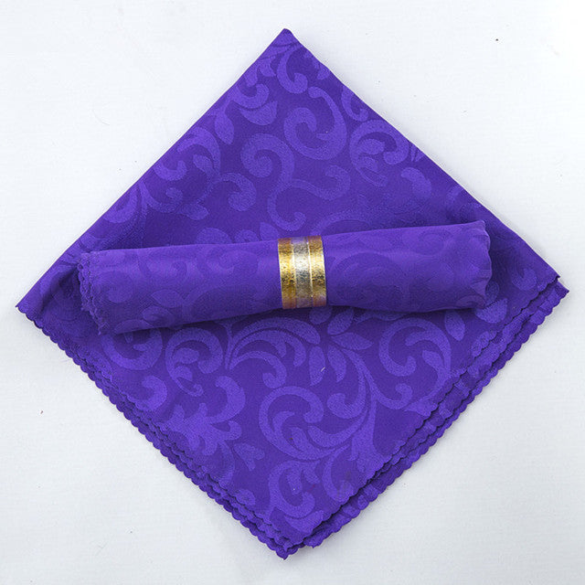 10pcs Polyester Jacquard Table Napkin Dinner Napkins Handkerchiefs | Stornfield