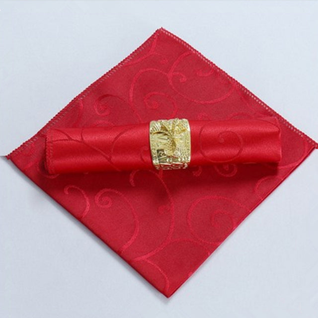 10pcs Polyester Jacquard Table Napkin Dinner Napkins Handkerchiefs | Stornfield