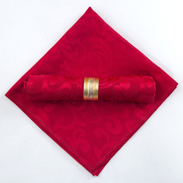 10pcs Polyester Jacquard Table Napkin Dinner Napkins Handkerchiefs | Stornfield