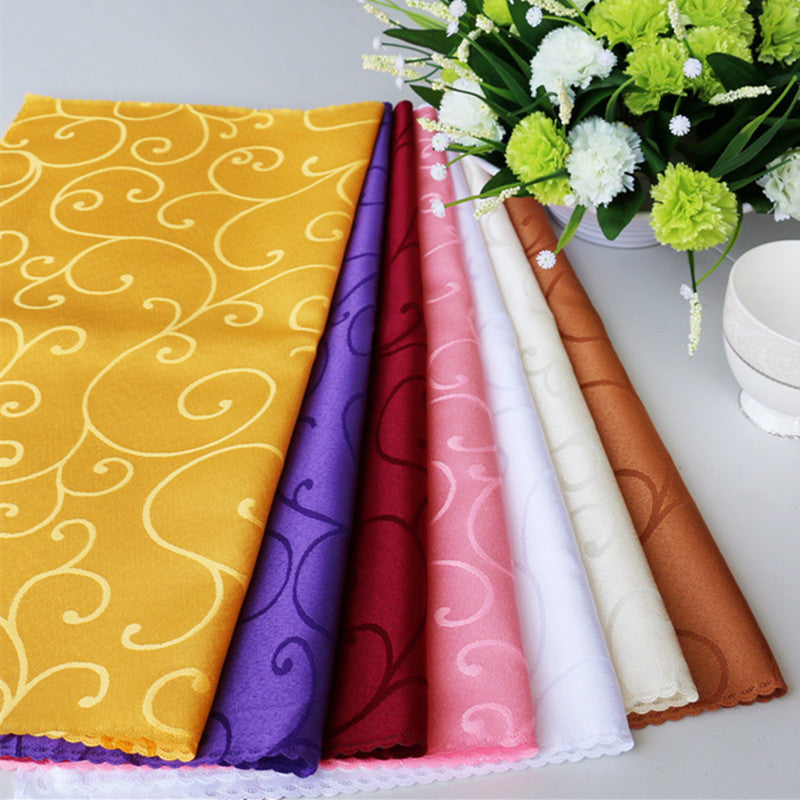 10pcs Polyester Jacquard Table Napkin Dinner Napkins Handkerchiefs | Stornfield