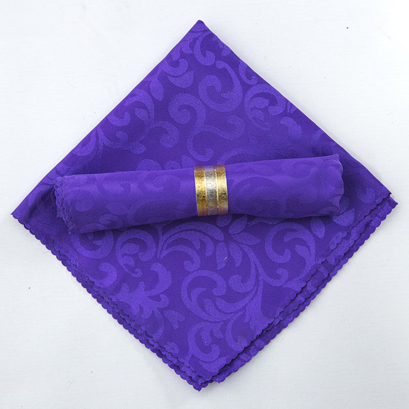 10pcs Polyester Jacquard Table Napkin Dinner Napkins Handkerchiefs | Stornfield