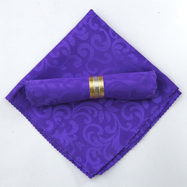 10pcs Polyester Jacquard Table Napkin Dinner Napkins Handkerchiefs | Stornfield