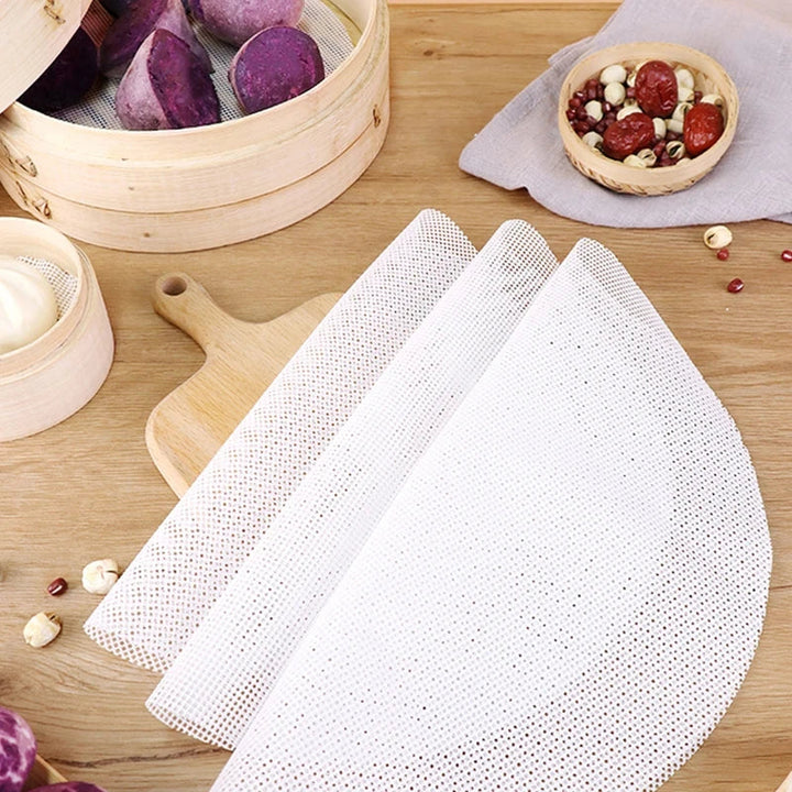 10Pcs Reusable Non-Stick Silicone Round Steamer Mat | Stornfield
