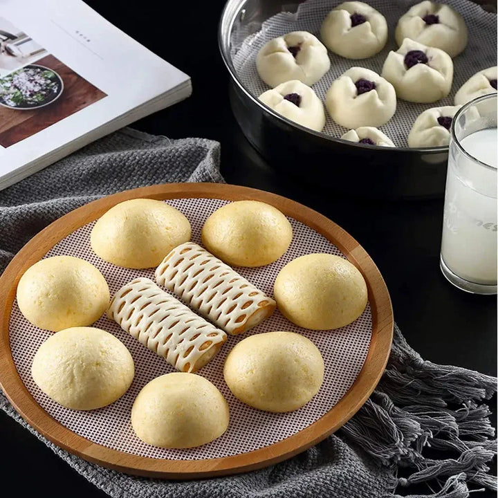 10Pcs Reusable Non-Stick Silicone Round Steamer Mat | Stornfield