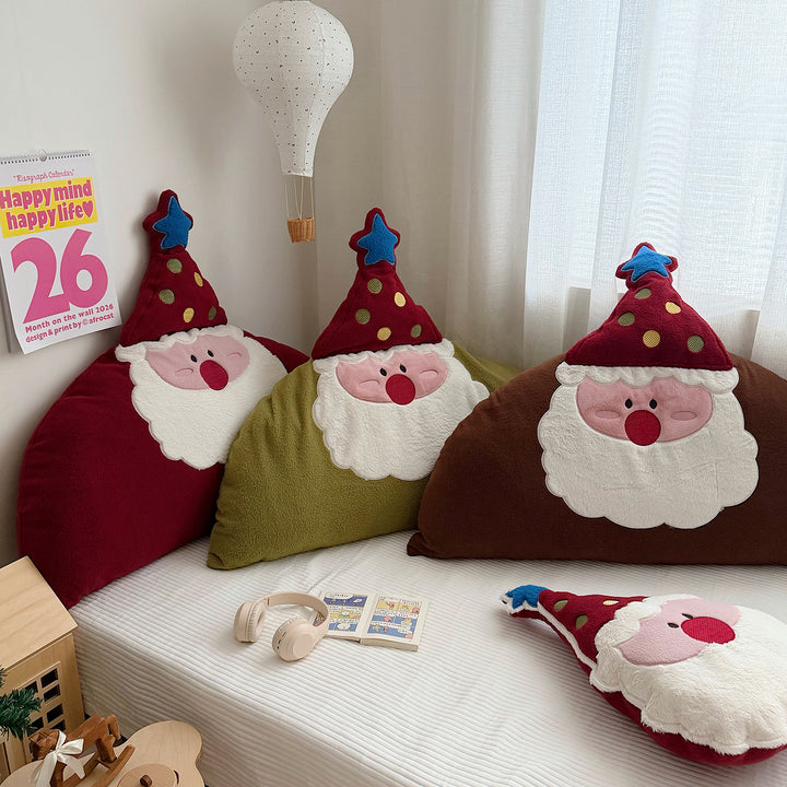 Santa Claus back cushion, plush, removable