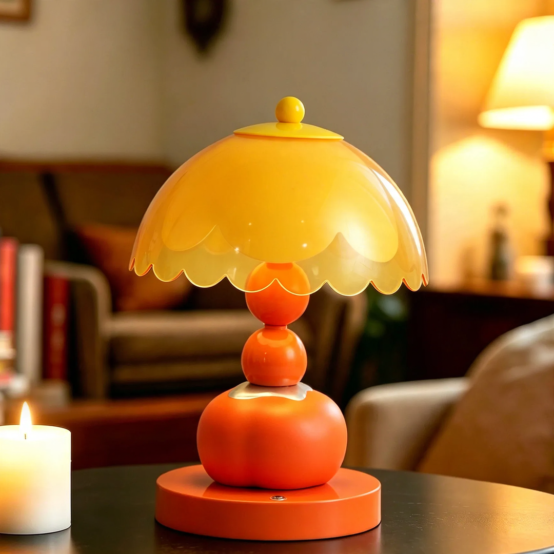 Kaki table lamp, creative design, decorative element