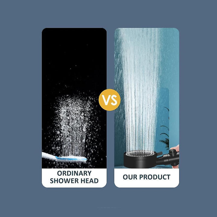 Shower head with 5 functions - black | Stornfield