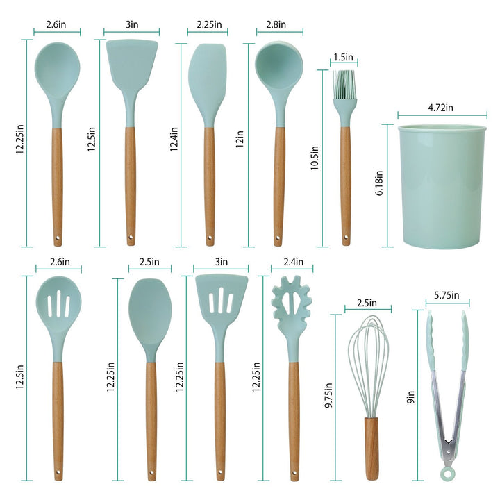 Stornfield | 11-Piece Silicone Cookware Set