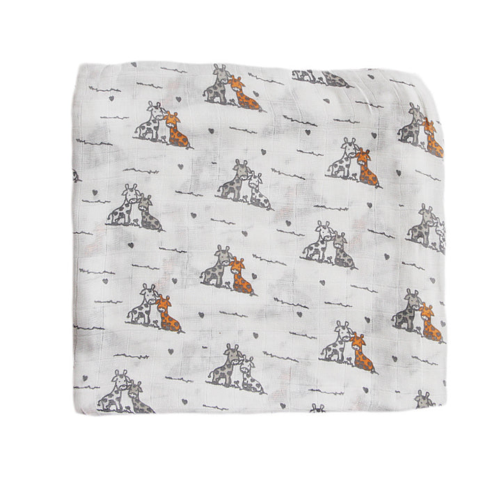 Organic Cotton Dinosaur Print Muslin Swaddle Stornfield