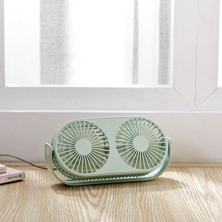 Dual-Head Portable Desk Fan Stornfield