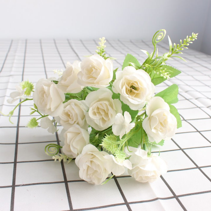 Realistic Floral Bouquet with Lifelike Roses