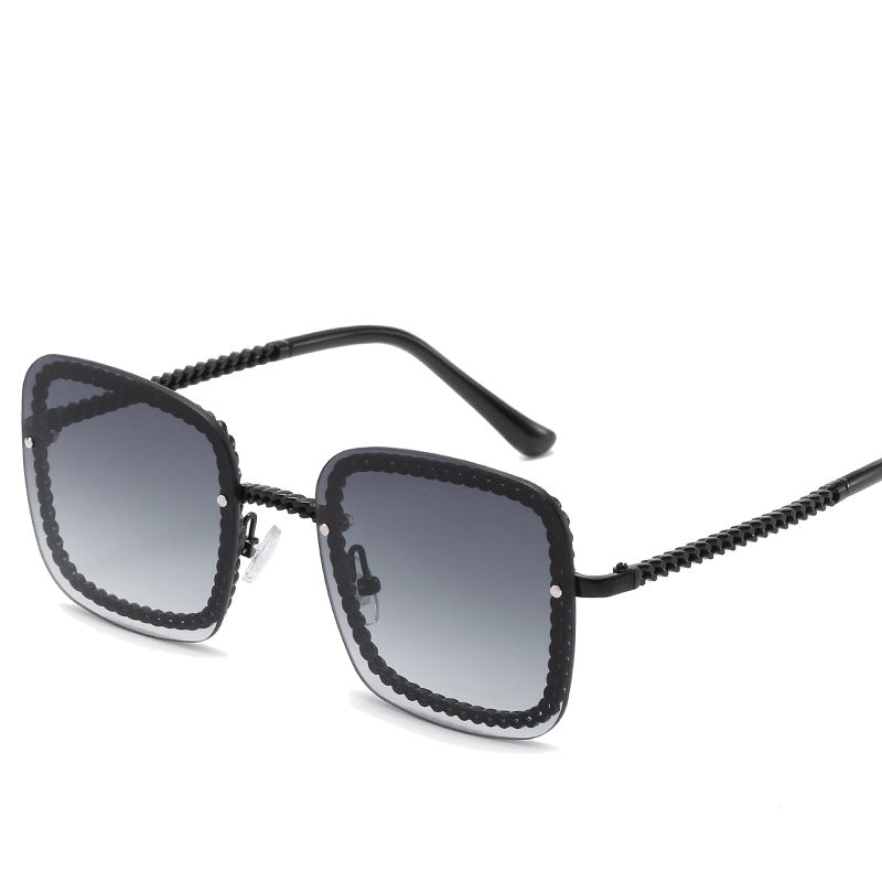 Statement Square Sunglasses with Decorative Frame Stornfield