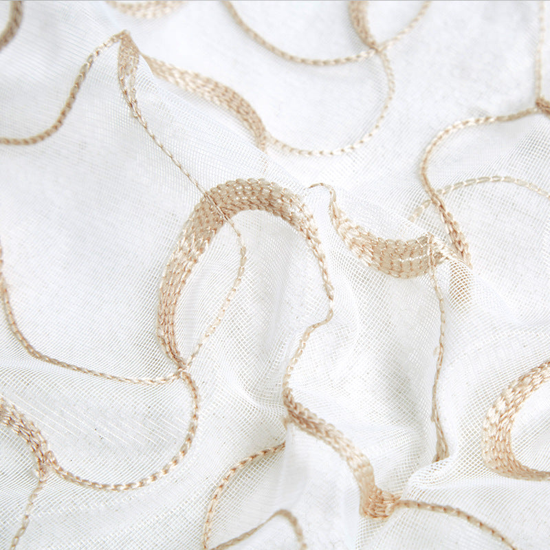 Elegant and transparent curtain with an elegant pattern