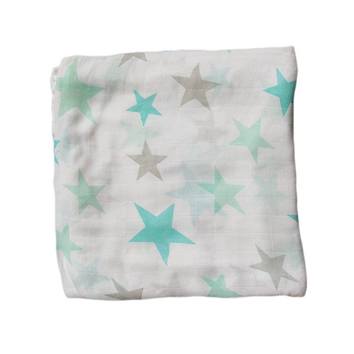 Organic Cotton Dinosaur Print Muslin Swaddle Stornfield