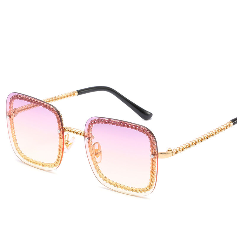 Statement Square Sunglasses with Decorative Frame Stornfield