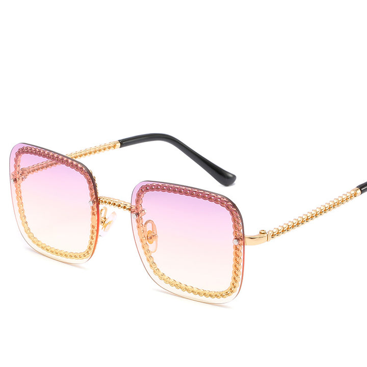 Statement Square Sunglasses with Decorative Frame Stornfield