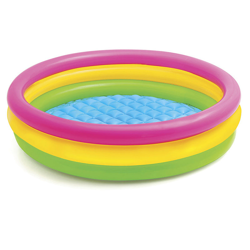 Women Inflatable Children's Pool with Cheerful Animal Motif Stornfield