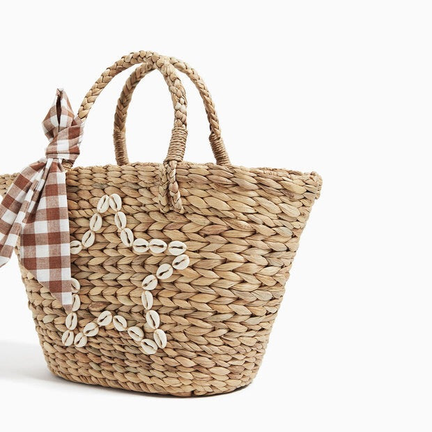 Trendy Basket Bag with Decorative Tied Belt Stornfield