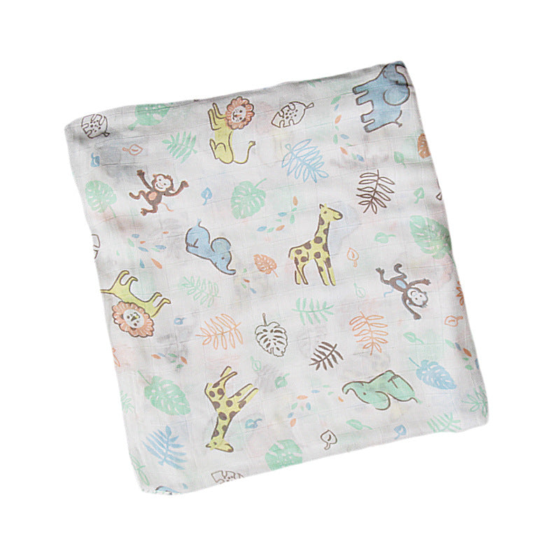 Organic Cotton Dinosaur Print Muslin Swaddle Stornfield