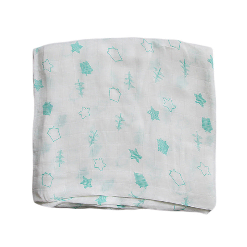 Organic Cotton Dinosaur Print Muslin Swaddle Stornfield