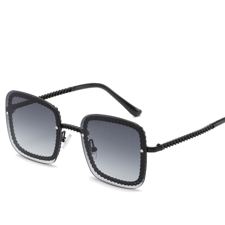 Statement Square Sunglasses with Decorative Frame Stornfield
