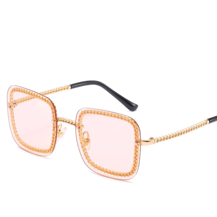 Statement Square Sunglasses with Decorative Frame Stornfield