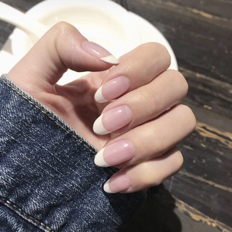 High-quality artificial nails in classic French Tip design Stornfield