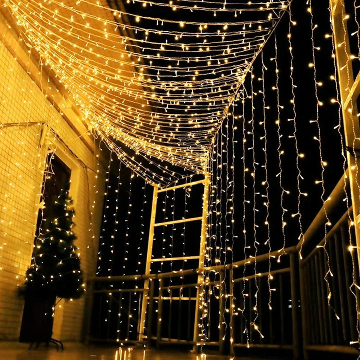LED curtain light for outdoors – Waterproof fairy lights for garden, balcony, and terrace | Stornfield