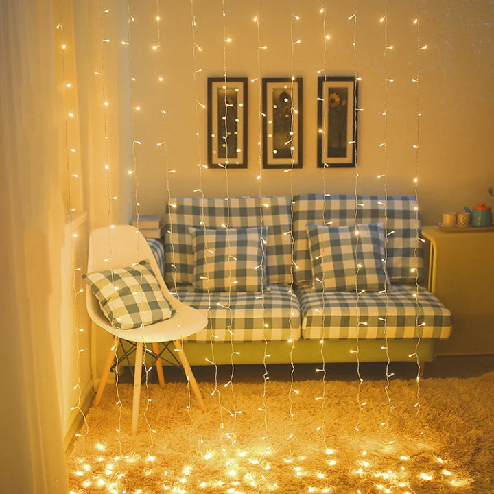 LED curtain light for outdoors – Waterproof fairy lights for garden, balcony, and terrace | Stornfield
