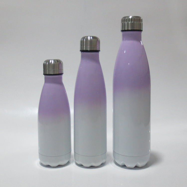 Ladies stainless steel insulated bottle with innovative grip surface Stornfield