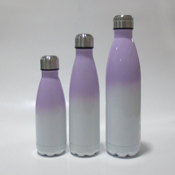 Ladies stainless steel insulated bottle with innovative grip surface Stornfield