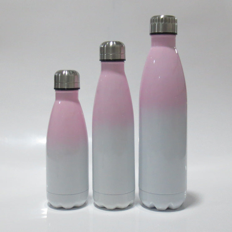Ladies stainless steel insulated bottle with innovative grip surface Stornfield