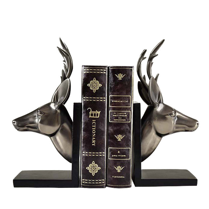 Elegant Deer Head Bookends