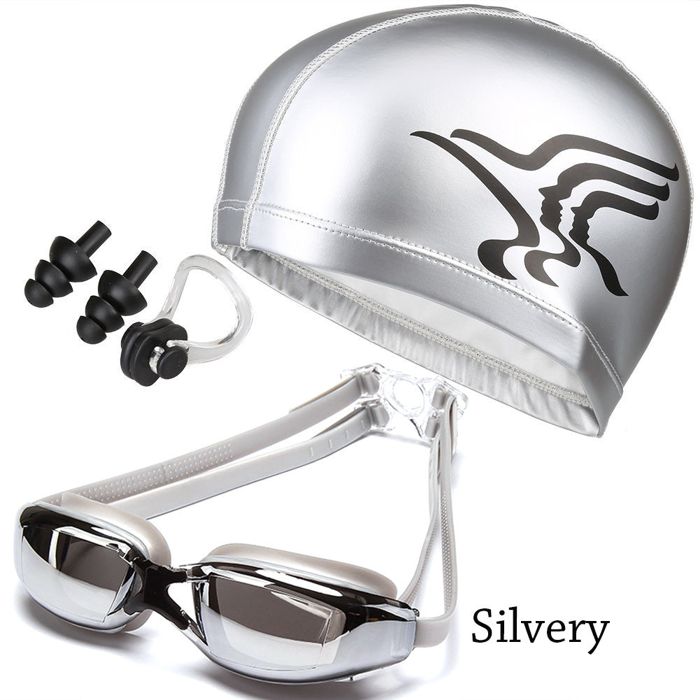 Swim set with ergonomic swim goggles and comfortable cap Stornfield