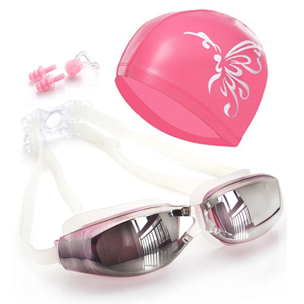 Swim set with ergonomic swim goggles and comfortable cap Stornfield