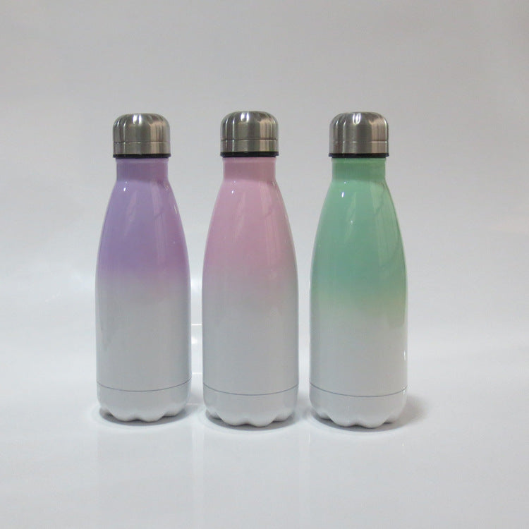 Ladies stainless steel insulated bottle with innovative grip surface Stornfield