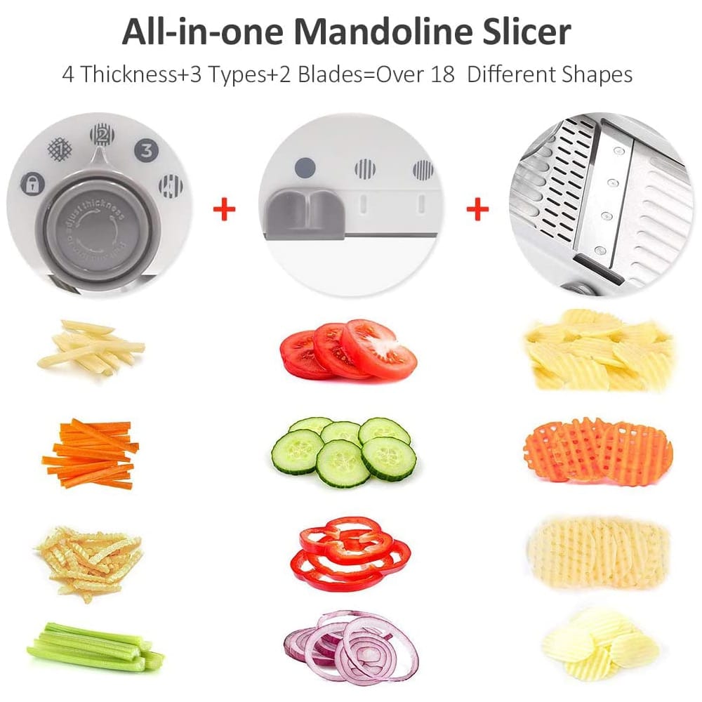 Stornfield | ProSlice Mandoline Vegetable Slicer – Adjustable Stainless Steel Blades for Precision Cutting