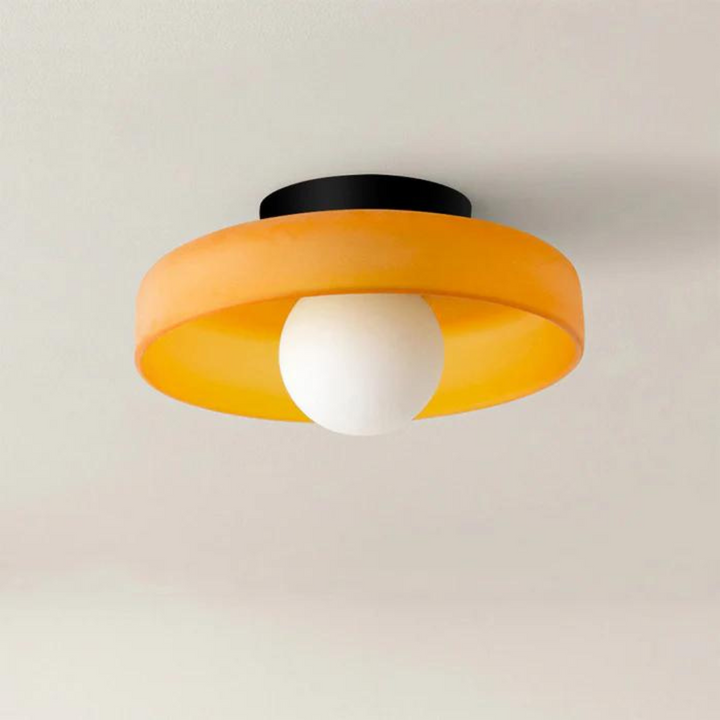 Round Ceiling Lamp with Stylish Functionality - LumiSphere | Stornfield
