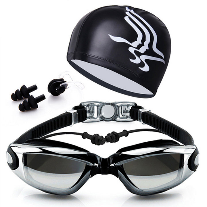 Swimming set with comfortable swimming goggles and trendy swimming cap Stornfield