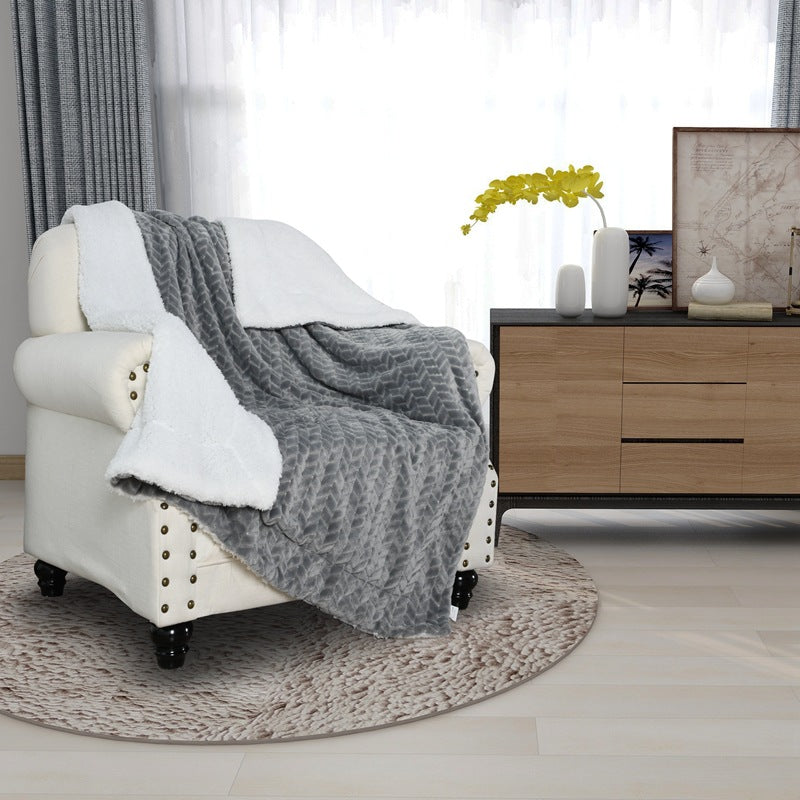 Women's cozy and warm fleece blanket with high collar Stornfield