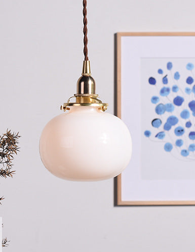 Vintage Glass Pendant Light
